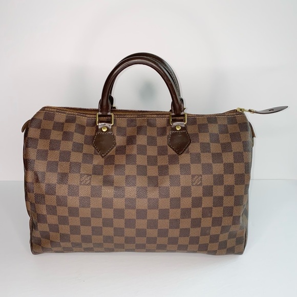 ($1000) Louis Vuitton Speedy 35 in Damier Ebene - Picture 1 of 10